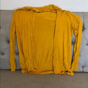 Yellow cardigan